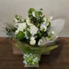 Perfectly Classic Green and white bouquet
