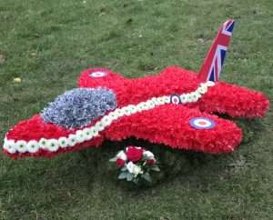 Red Arrow Hawk Jet Funeral Tribute