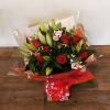 All my love Bouquet with roses and lilies