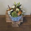 Hand tied flowers in water stainland delivery