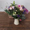 Cream Jug of fresh Flowers same day delivery