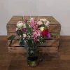A Mason Jar of Seasonal flowers Holmfirth Delivery