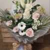 With love hand tied bouquet of fresh flowers in water