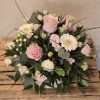 Blush Elegance - hatbox arrangement in pale pink & white