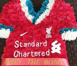 Liverpool Football Shirt funeral tribute