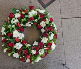 Mixed Flower Funeral Wreath Halifax Florist