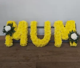Mum funeral tribute in Yellow